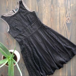 Gabby Skye black lace fit & flare dress